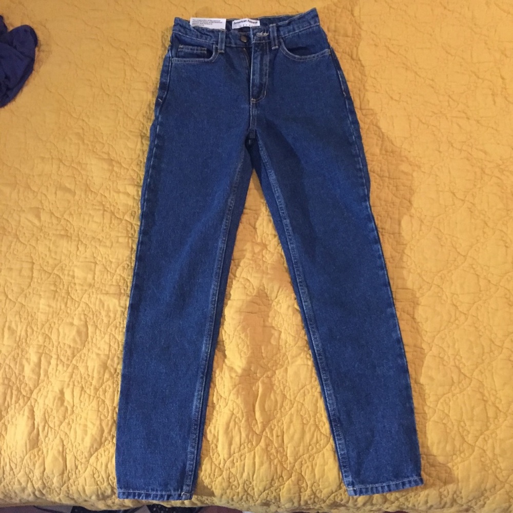 American Apparel petite mom jeans